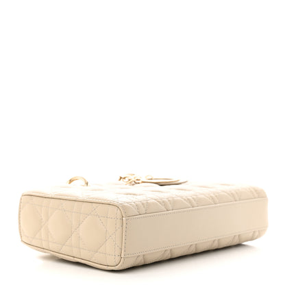 Christian Dior Lambskin Cannage Medium Lady D-Joy Sand 4 of 11