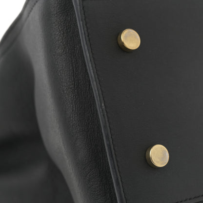 Saint Laurent Calfskin Small Monogram Cabas Black 25 of 25