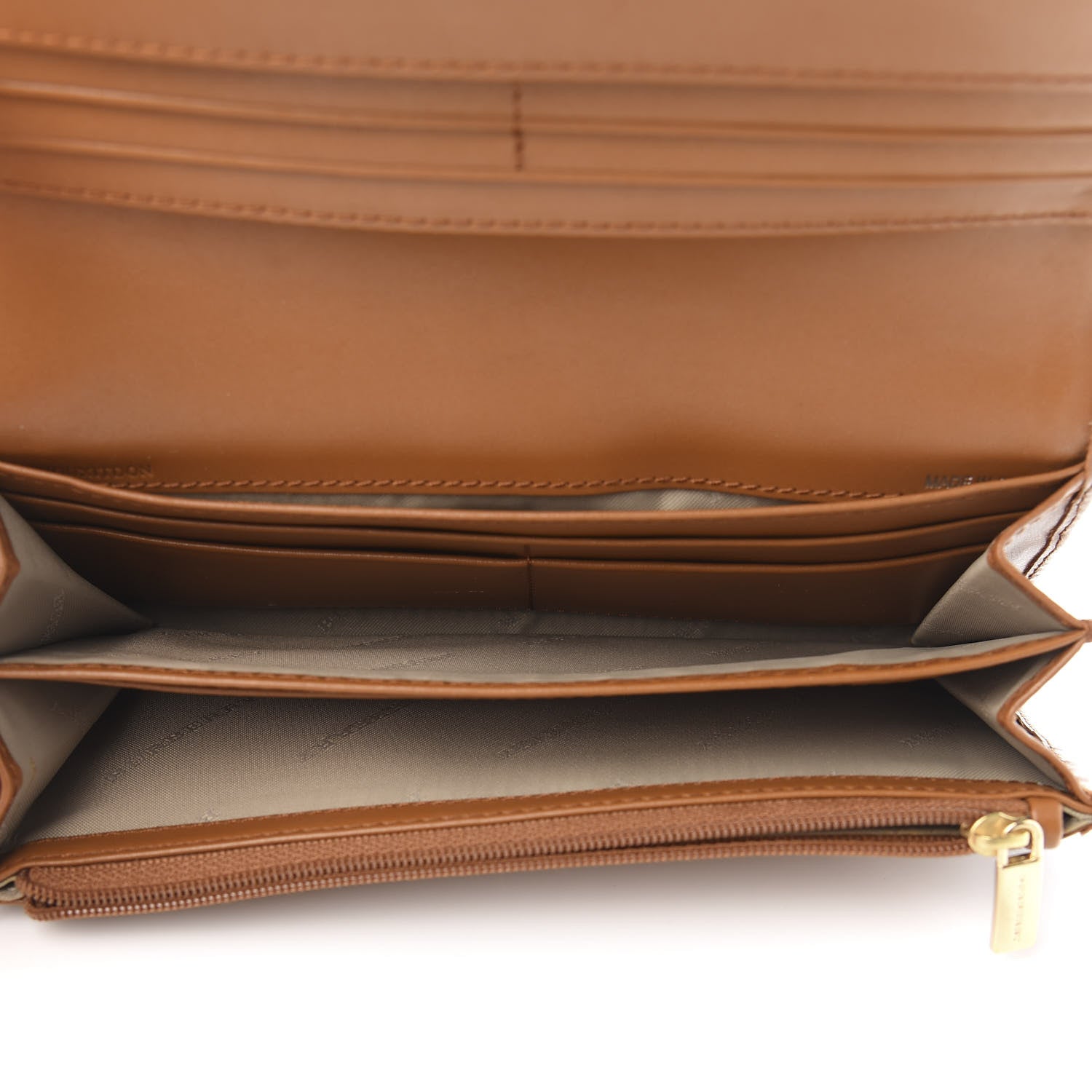 Burberry Haymarket Check Penrose Continental Wallet Tan 8 of 11