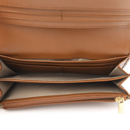 Burberry Haymarket Check Penrose Continental Wallet Tan 8 of 11