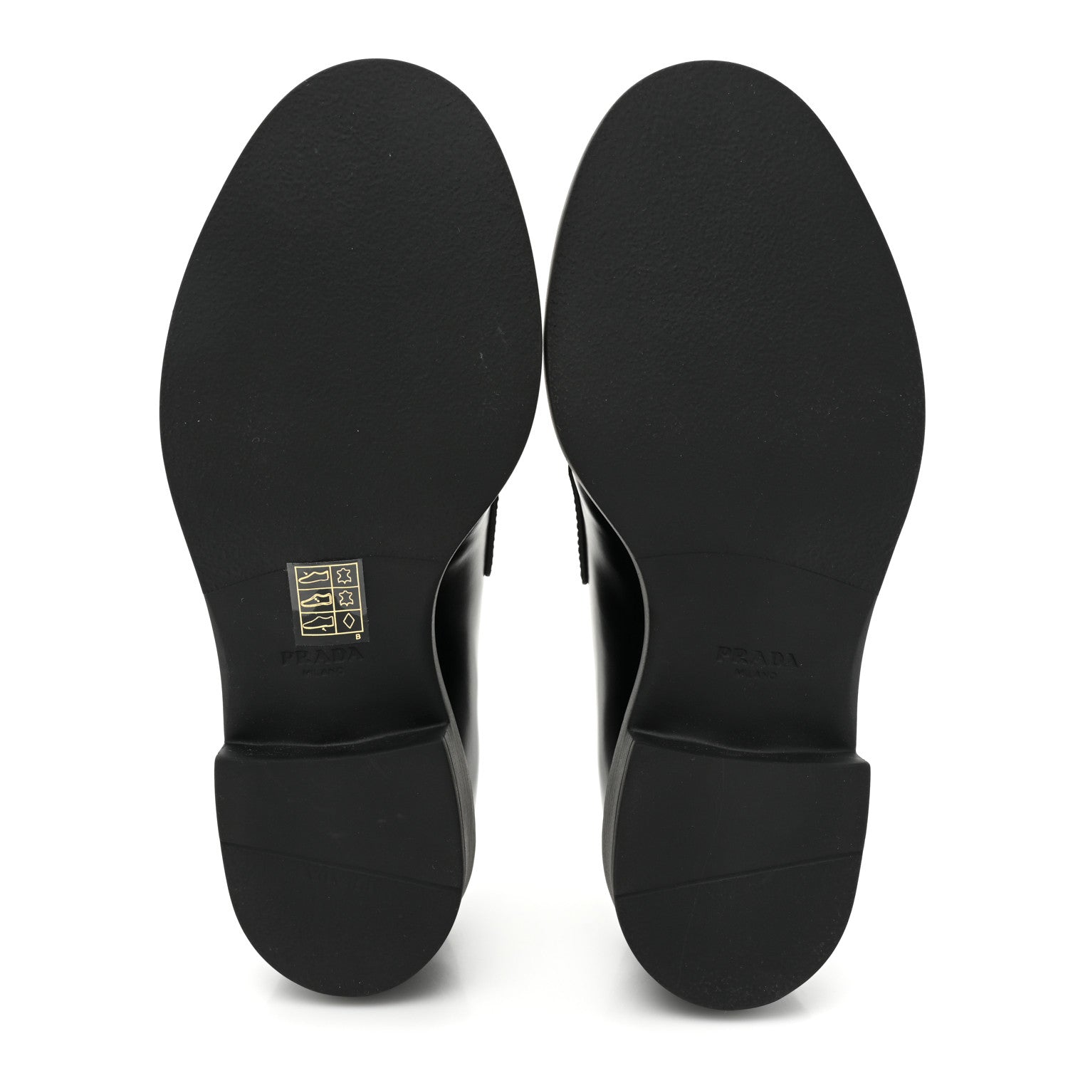 Prada Spazzolato Metal Triangle Logo 50mm Loafers 35 Black 5 of 9