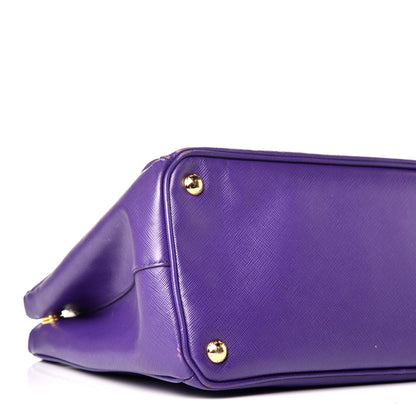 Prada Saffiano Medium Galleria Double Zip Tote Viola 9 of 9