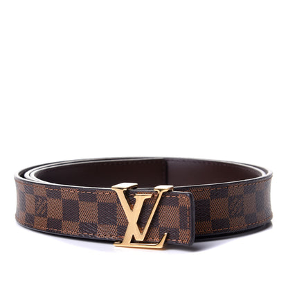 Louis Vuitton Mini Damier Ebene 25mm LV Initiales Belt 90 36 1 of 4