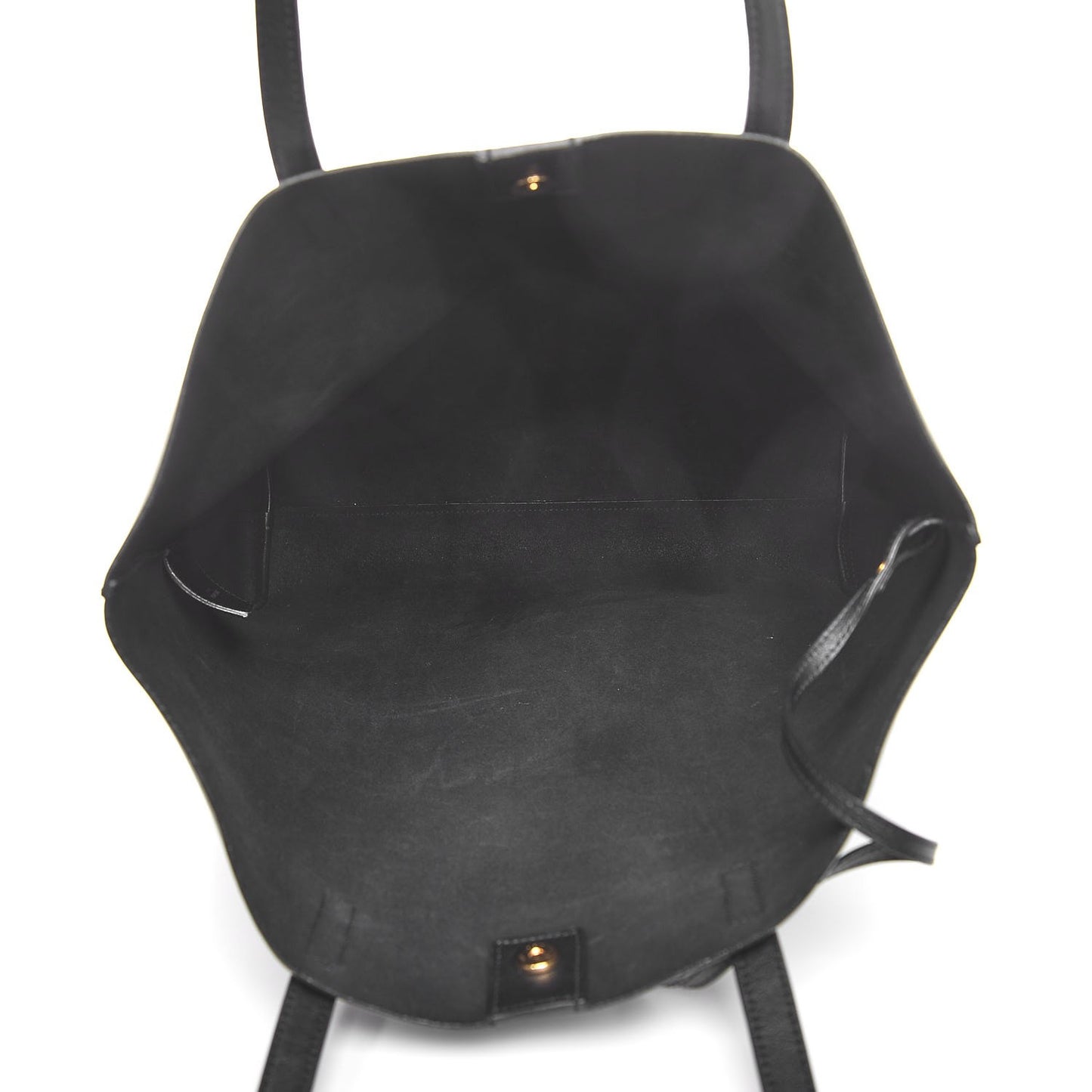 Calfskin Medium Shopping Tote Black