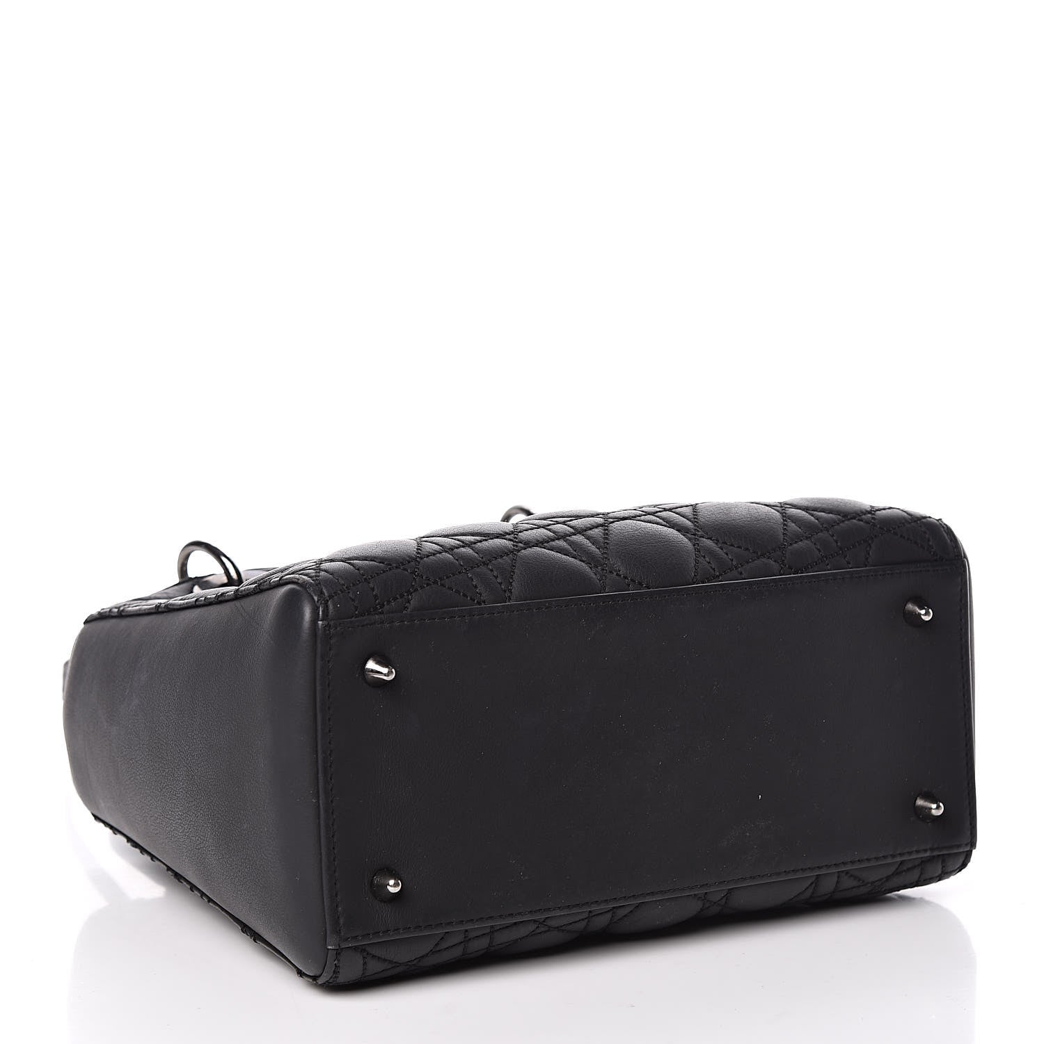 Christian Dior Calfskin Cannage Medium Anselm Reyle Lady Dior Black 4 of 14