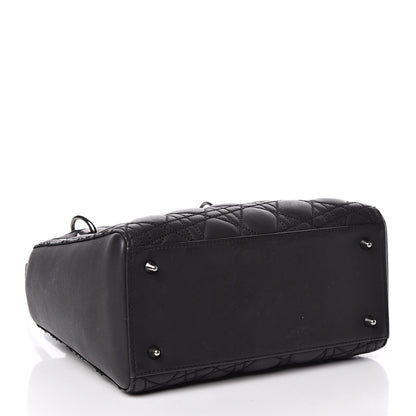 Christian Dior Calfskin Cannage Medium Anselm Reyle Lady Dior Black 4 of 14