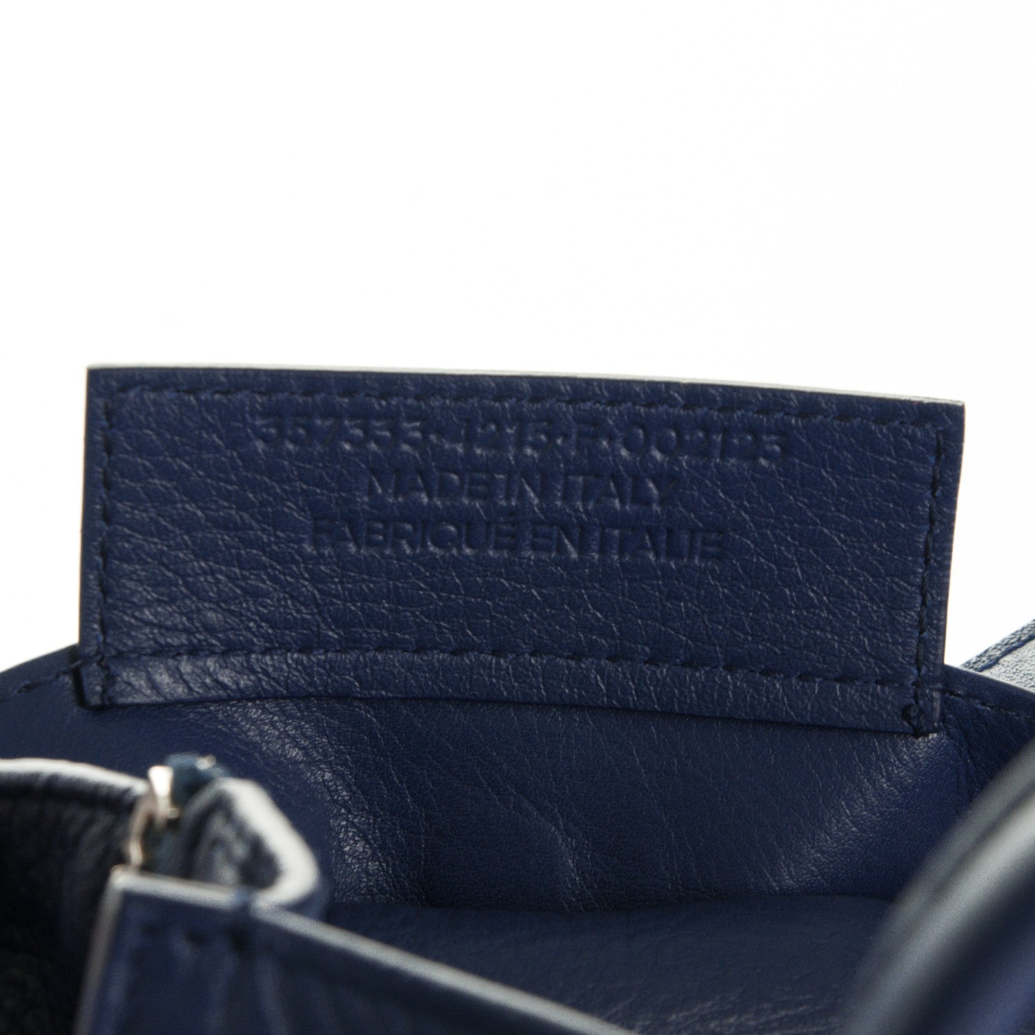 Balenciaga Calfskin Papier Mini A4 Zip Around Tote Bleu Mineral 7 of 7
