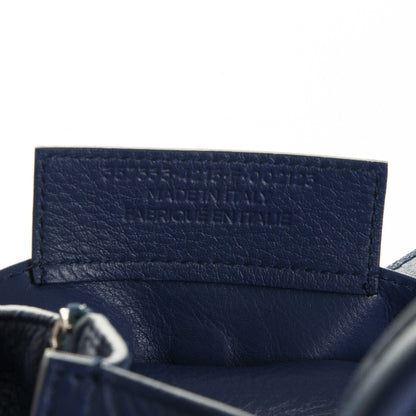 Balenciaga Calfskin Papier Mini A4 Zip Around Tote Bleu Mineral 7 of 7