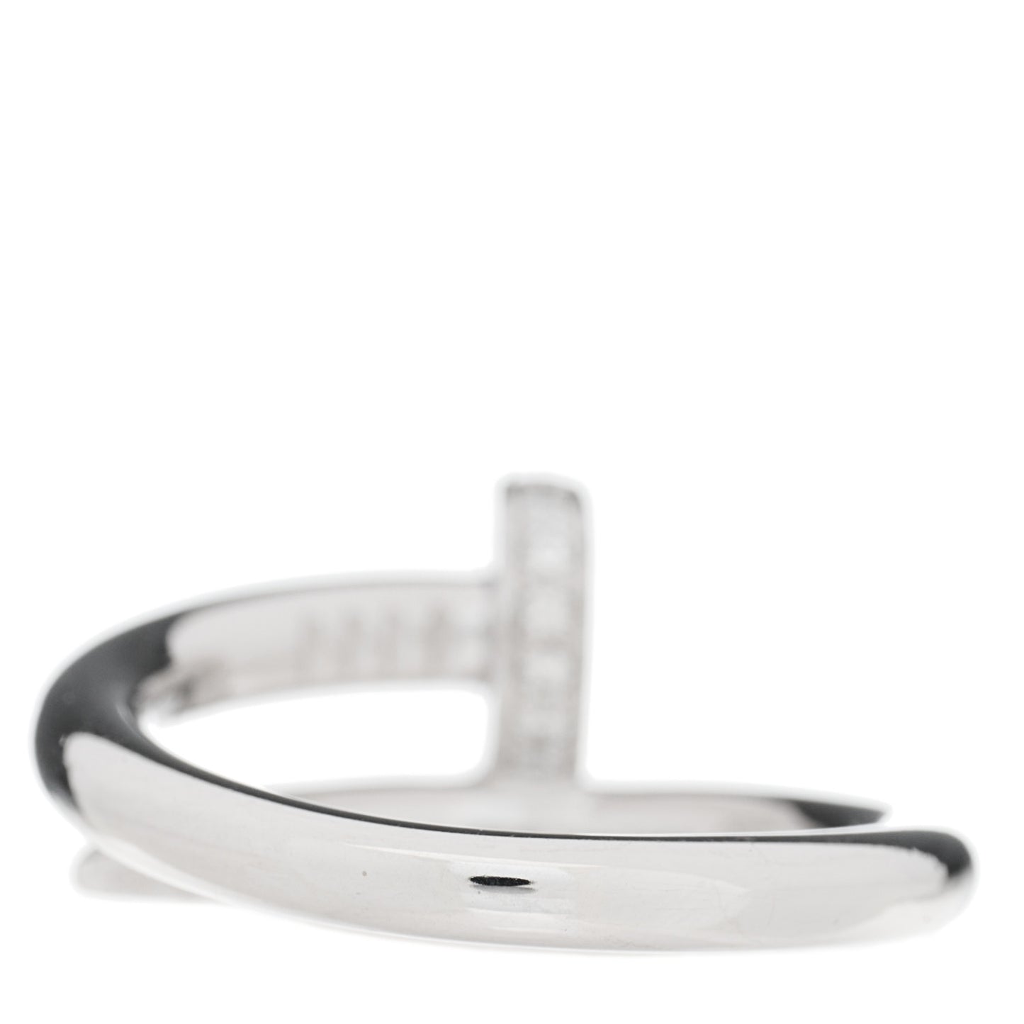 18K White Gold Diamond Juste Un Clou Ring 54 6.75