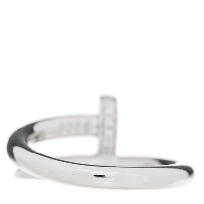 Cartier 18K White Gold Diamond Juste Un Clou Ring 54 6.75 2 of 3
