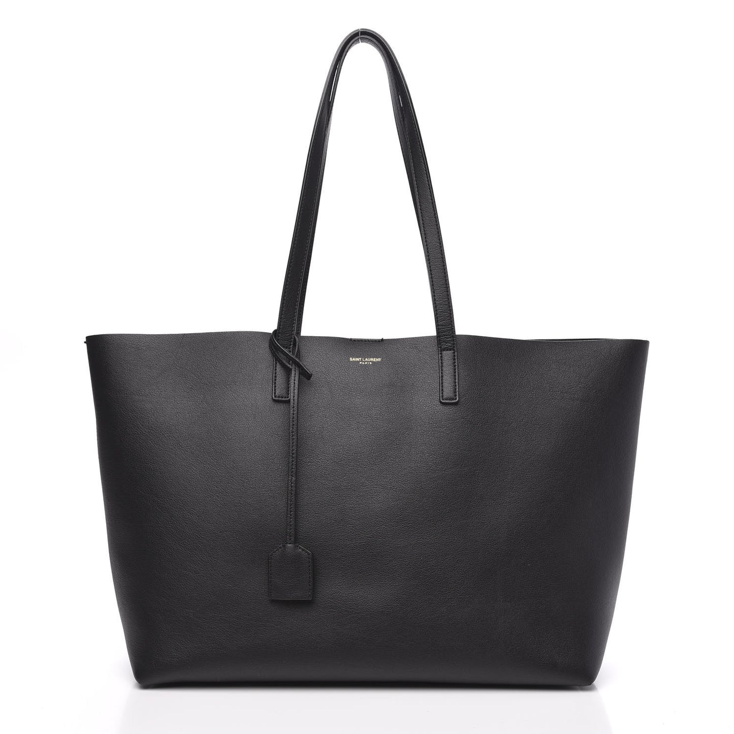 Calfskin Large Shopping Tote Black