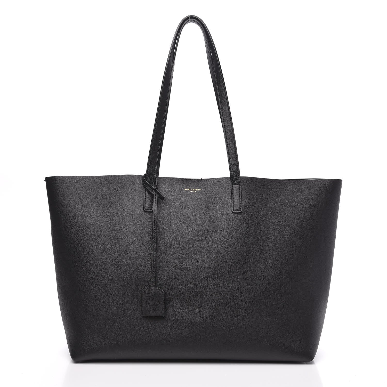 Saint Laurent Calfskin Large Shopping Tote Black 3 of 10
