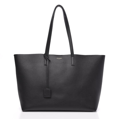 Saint Laurent Calfskin Large Shopping Tote Black 3 of 10