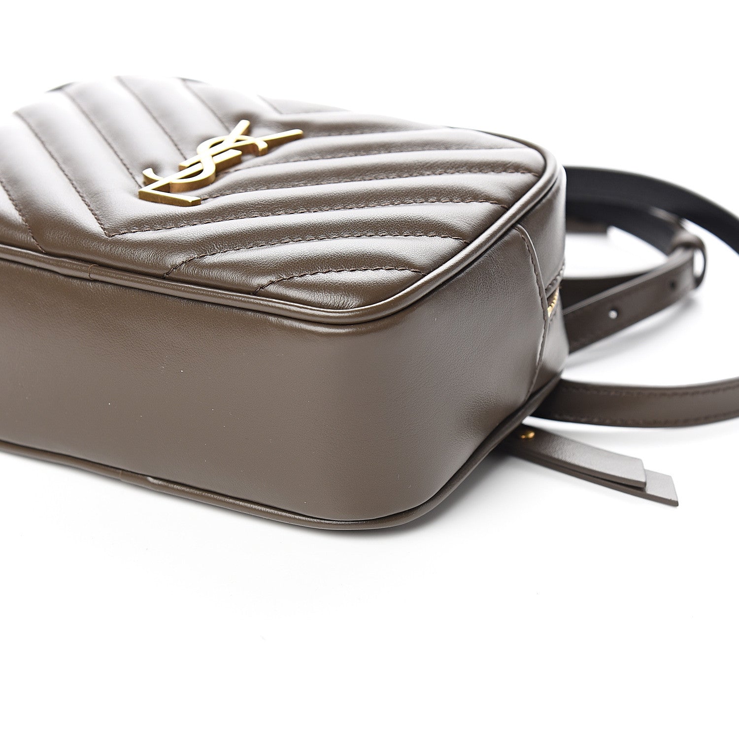 Saint Laurent Calfskin Matelasse Monogram Lou Belt Bag Faggio 9 of 9