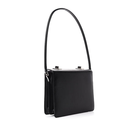 Prada Saffiano Lipstick Print Shoulder Bag Black Multicolor 3 of 9