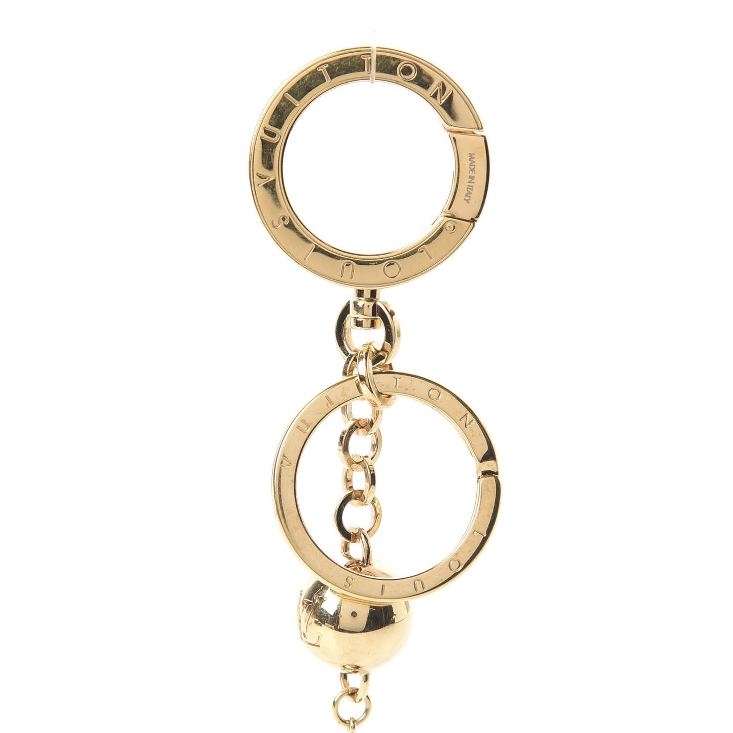 Goldtone Swing Key Holder Bag Charm