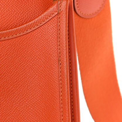 Hermes Epsom Evelyne III PM Orange 12 of 21