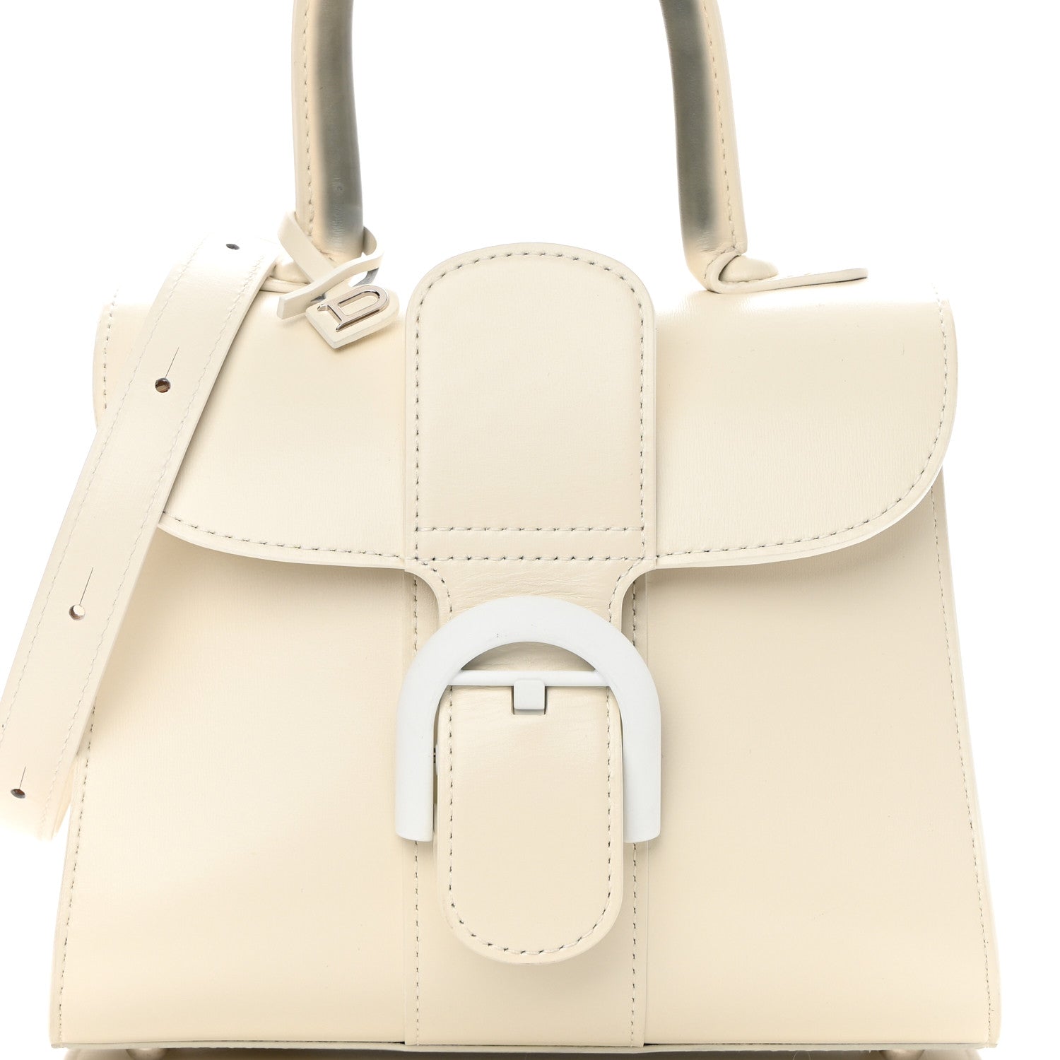 Delvaux Box Calfskin Mini Brillant Satchel Ivory 10 of 13