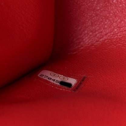 Chanel Calfskin Chevron Quilted Envelope Flap Red 7 of 10