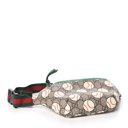Gucci GG Supreme Monogram Baseballs Web Childrens Belt Bag 4 of 7