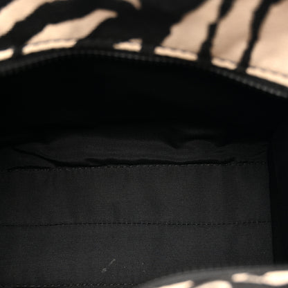 Marc Jacobs Cotton Canvas Zebra Tiger Print Mini The Traveler Tote Bag 5 of 16