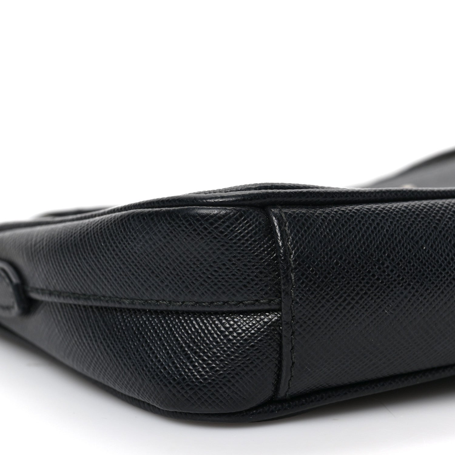 Prada Saffiano Lux Re-Edition 2000 Shoulder Bag Black 7 of 8