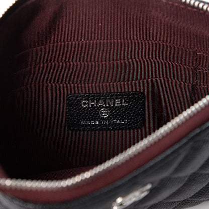 Chanel Caviar Quilted Small Pouch Black 5 of 9