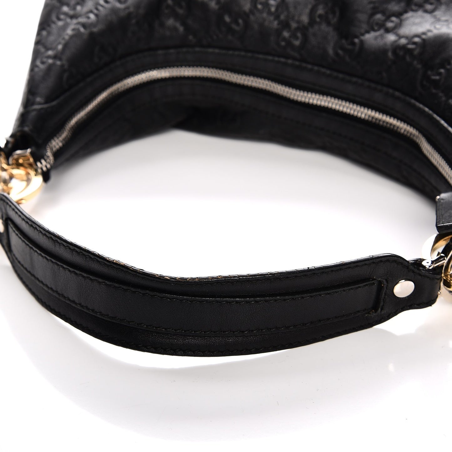 Guccissima Medium GG Twins Hobo Black
