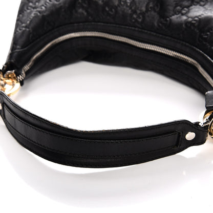 Gucci Guccissima Medium GG Twins Hobo Black 11 of 15