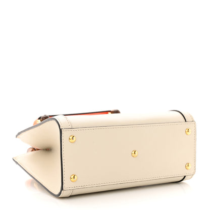 Gucci Wonka Grain Calfskin Mini Diana Tote Bag Mystic White Orange Fluo 4 of 10