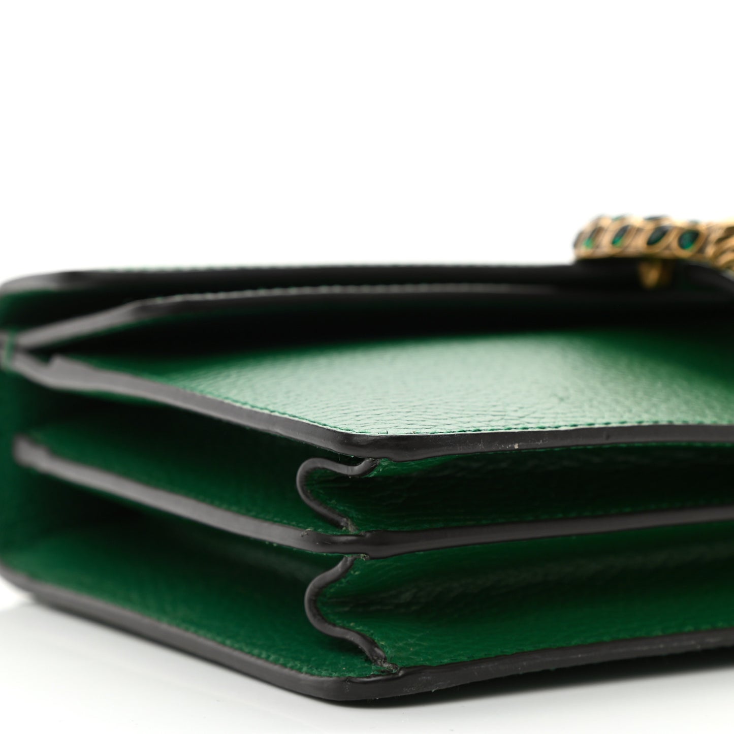 Pebbled Calfskin Small Dionysus Shoulder Bag Emerald