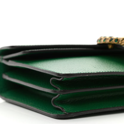 Gucci Pebbled Calfskin Small Dionysus Shoulder Bag Emerald 10 of 11