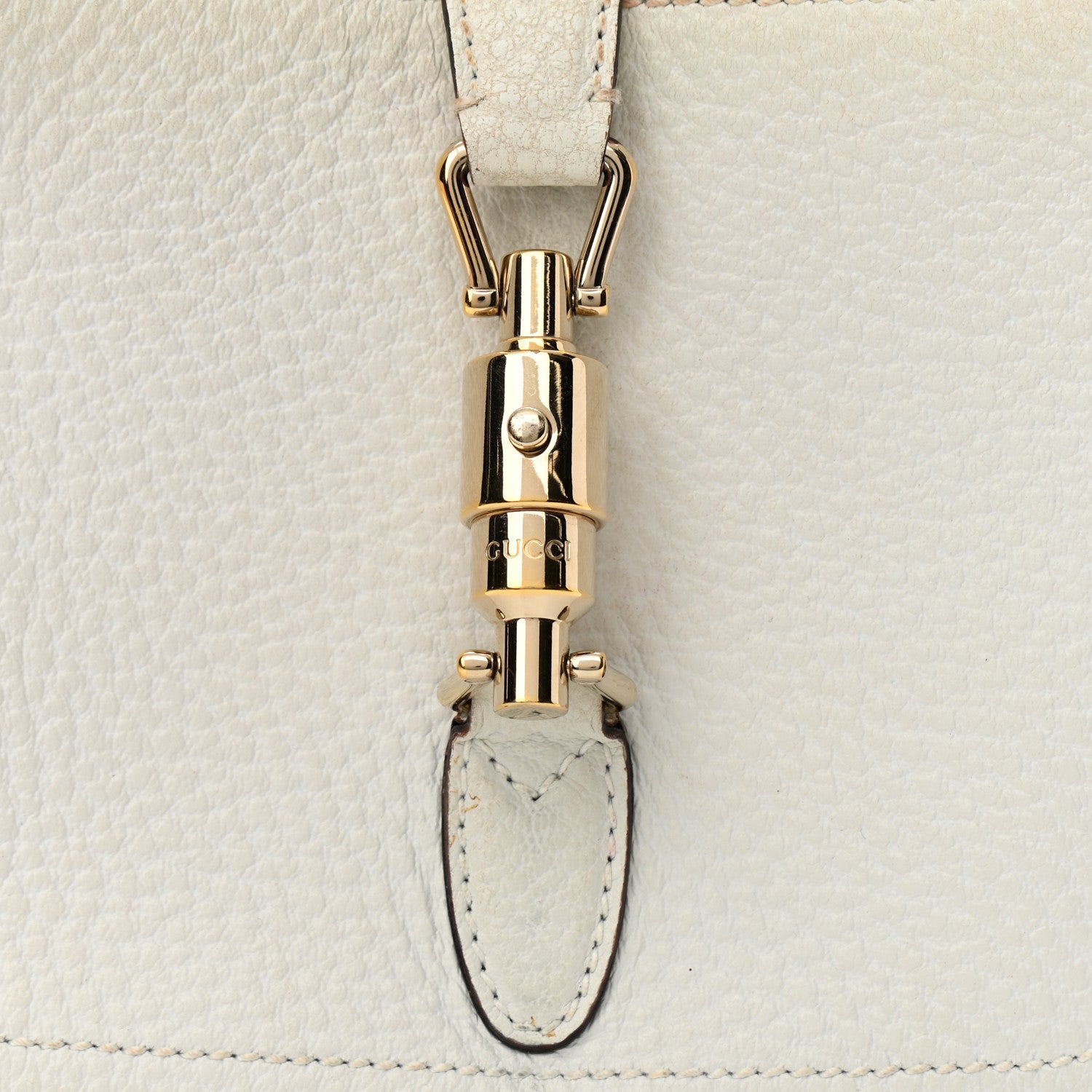 Gucci Calfskin Small Jackie O Hobo White 8 of 13