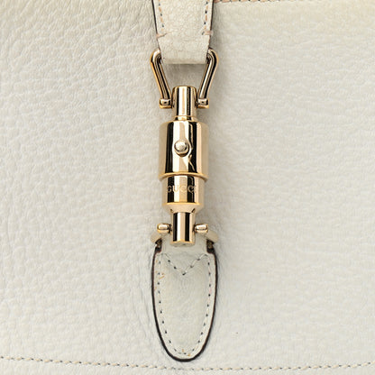 Gucci Calfskin Small Jackie O Hobo White 8 of 13
