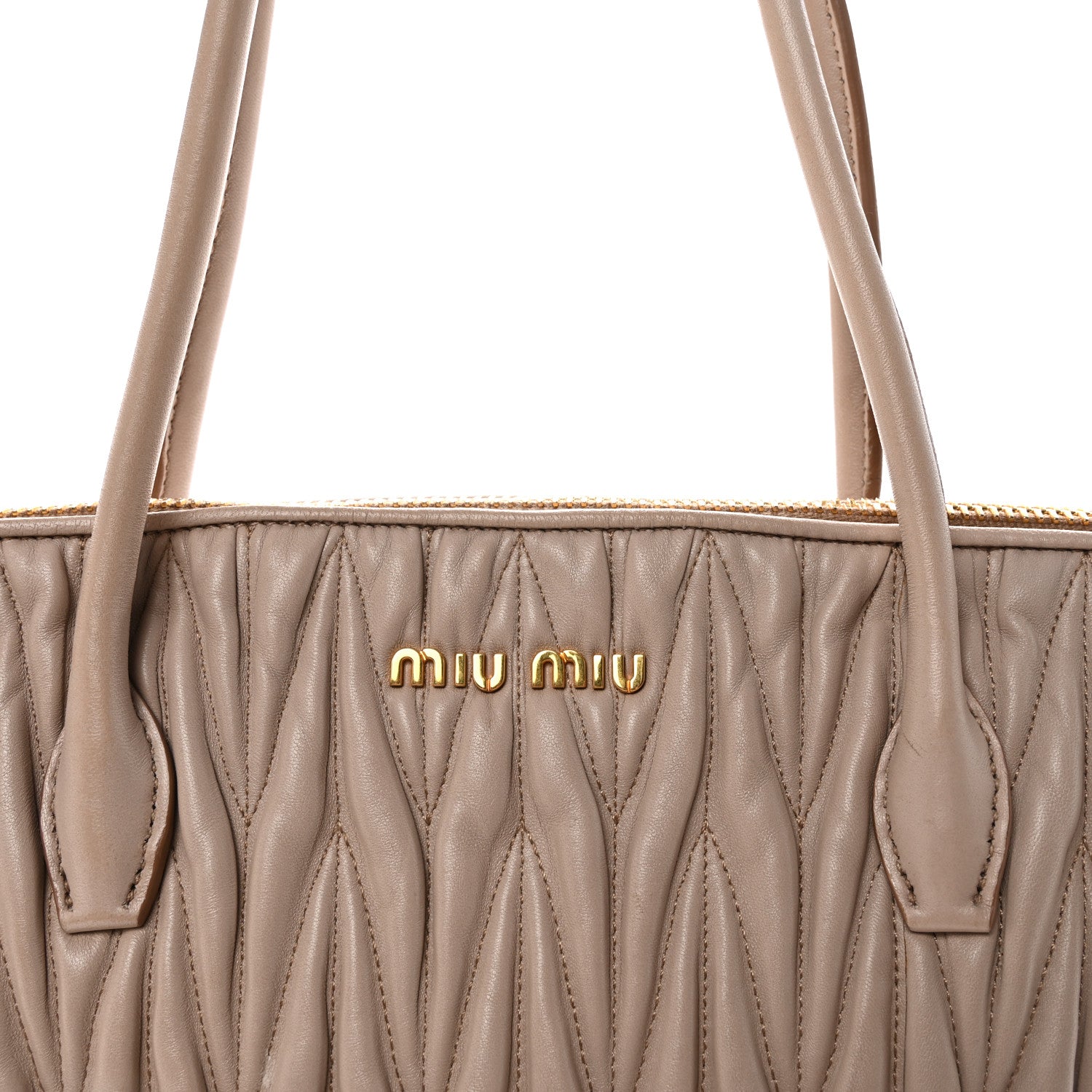 Miu Miu Nappa Matelasse Tote Corda 7 of 9