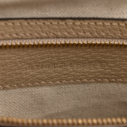 Gucci GG Supreme Monogram Textured Dollar Calfskin Web Large Ophidia Shopping Tote Beige Mystic White Oatmeal 7 of 13