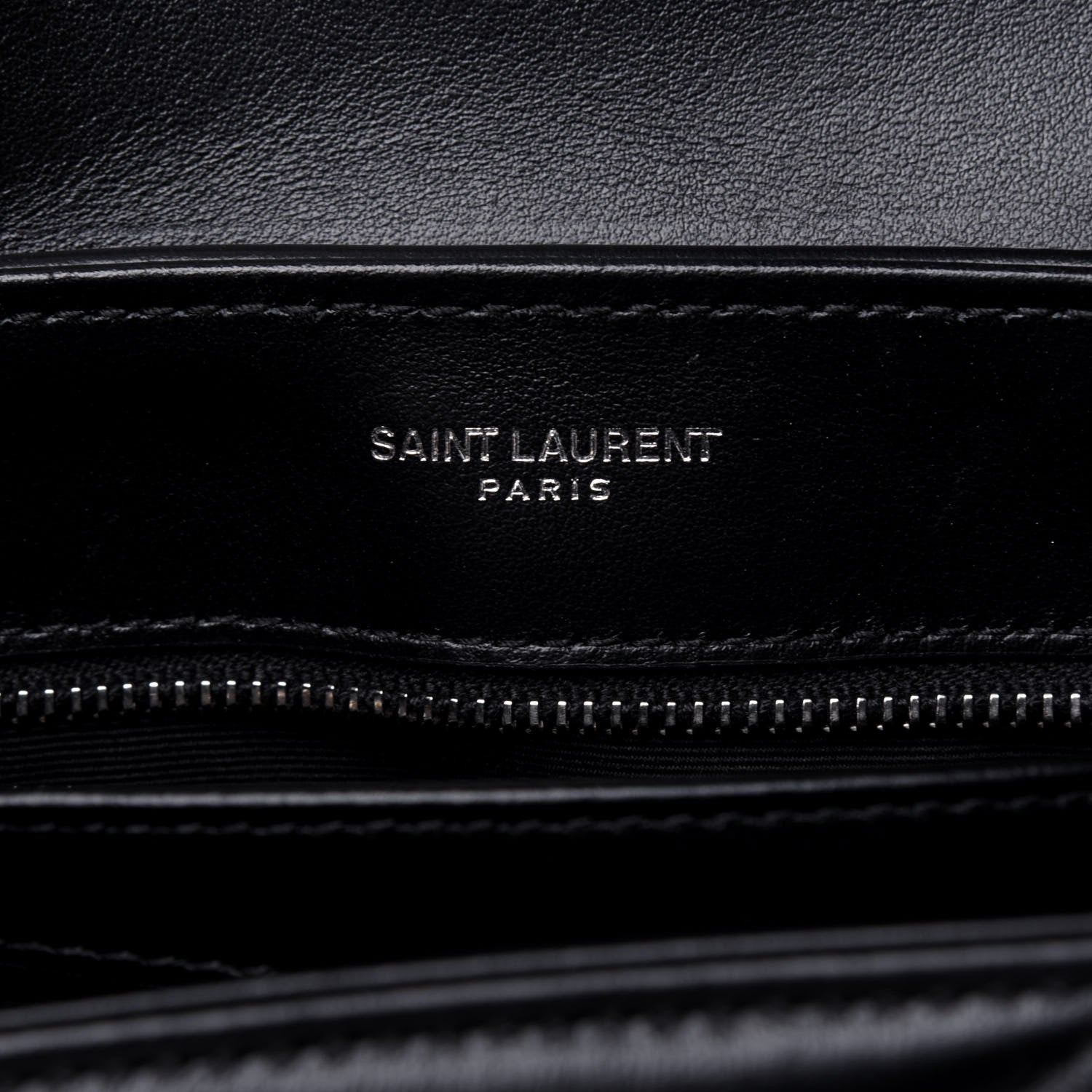 Saint Laurent Calfskin Y Quilted Monogram Toy Loulou Crossbody Bag Black 6 of 13