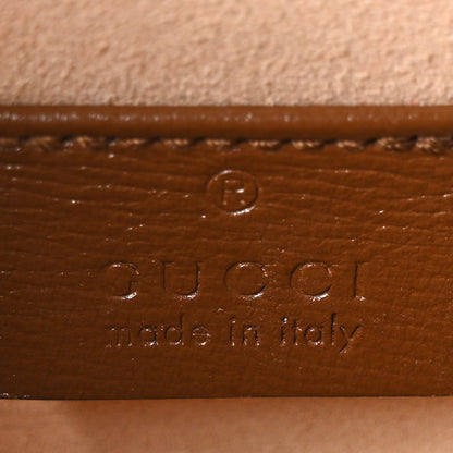 Gucci GG Supreme Monogram Mini Horsebit 1955 Shoulder Bag  Beige Brown Sugar 5 of 9
