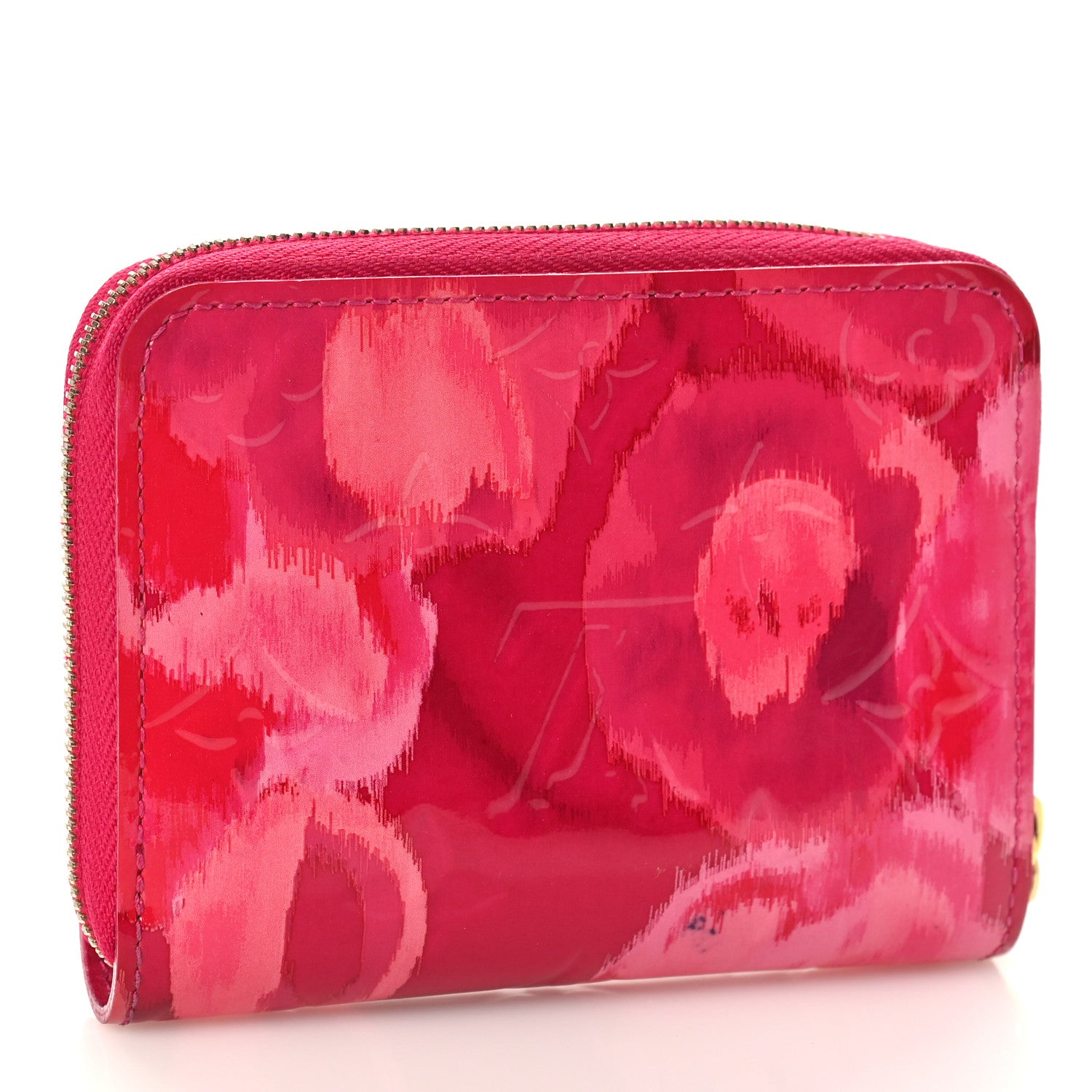 Louis Vuitton Vernis Ikat Zippy Coin Purse Rose Indien 3 of 8