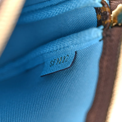Louis Vuitton Monogram 2022 Christmas Animation Tokyo Mini Pochette Accessories Blue 7 of 8