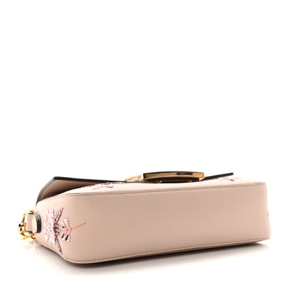 Fendi Vitello Grace Sequin Embroidered Flower Bouquet Mini Baguette  Soap 4 of 10