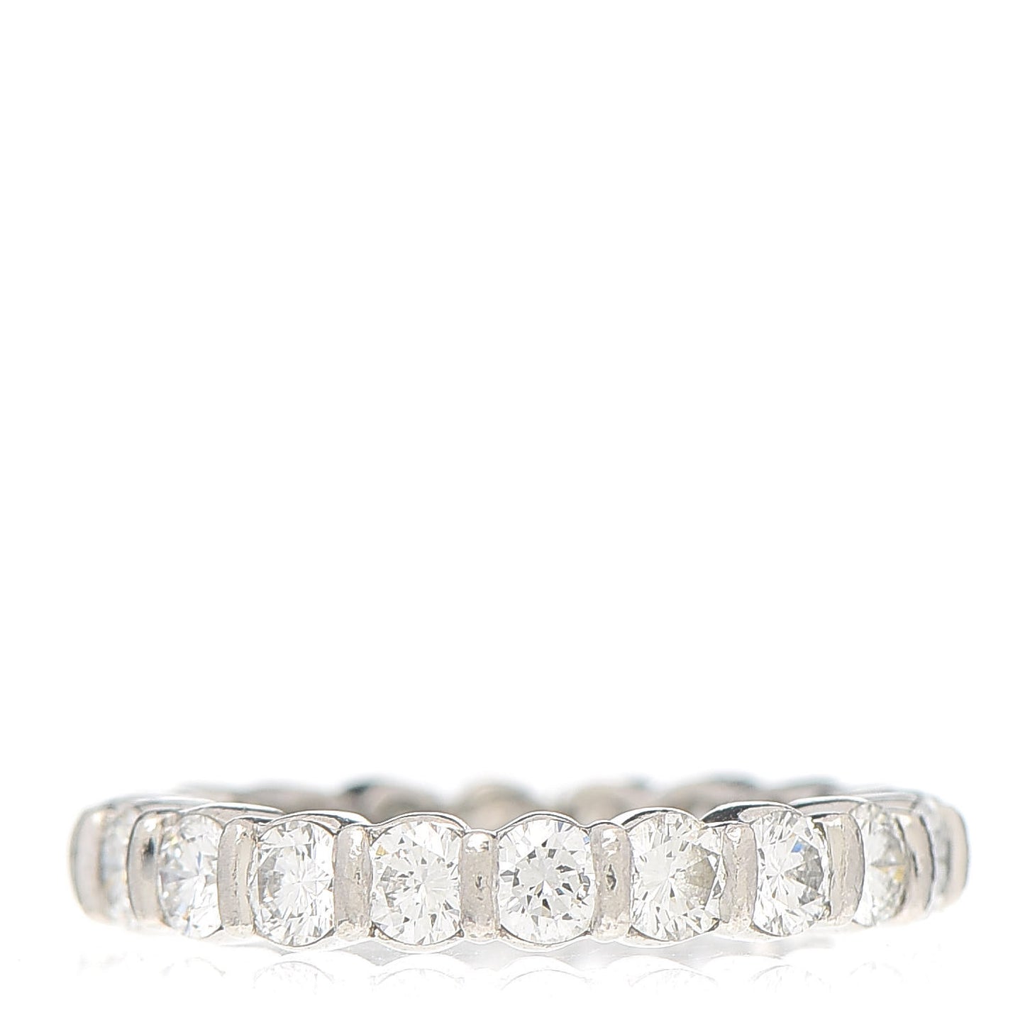 Platinum Diamond 1.30ctw Eternity Band Ring 44 3