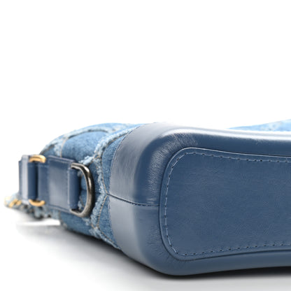 Chanel Denim Calfskin Small Gabrielle Hobo Blue 9 of 10