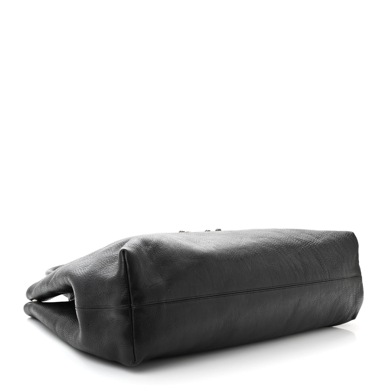 Chrome Hearts Grained Calfskin Fleur De Lis Tote Black 4 of 10