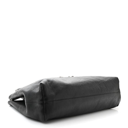 Chrome Hearts Grained Calfskin Fleur De Lis Tote Black 4 of 10