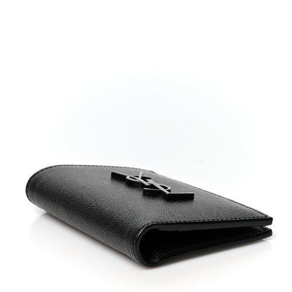 Saint Laurent Grain De Poudre Monogram Bi-Fold Wallet Black 4 of 7