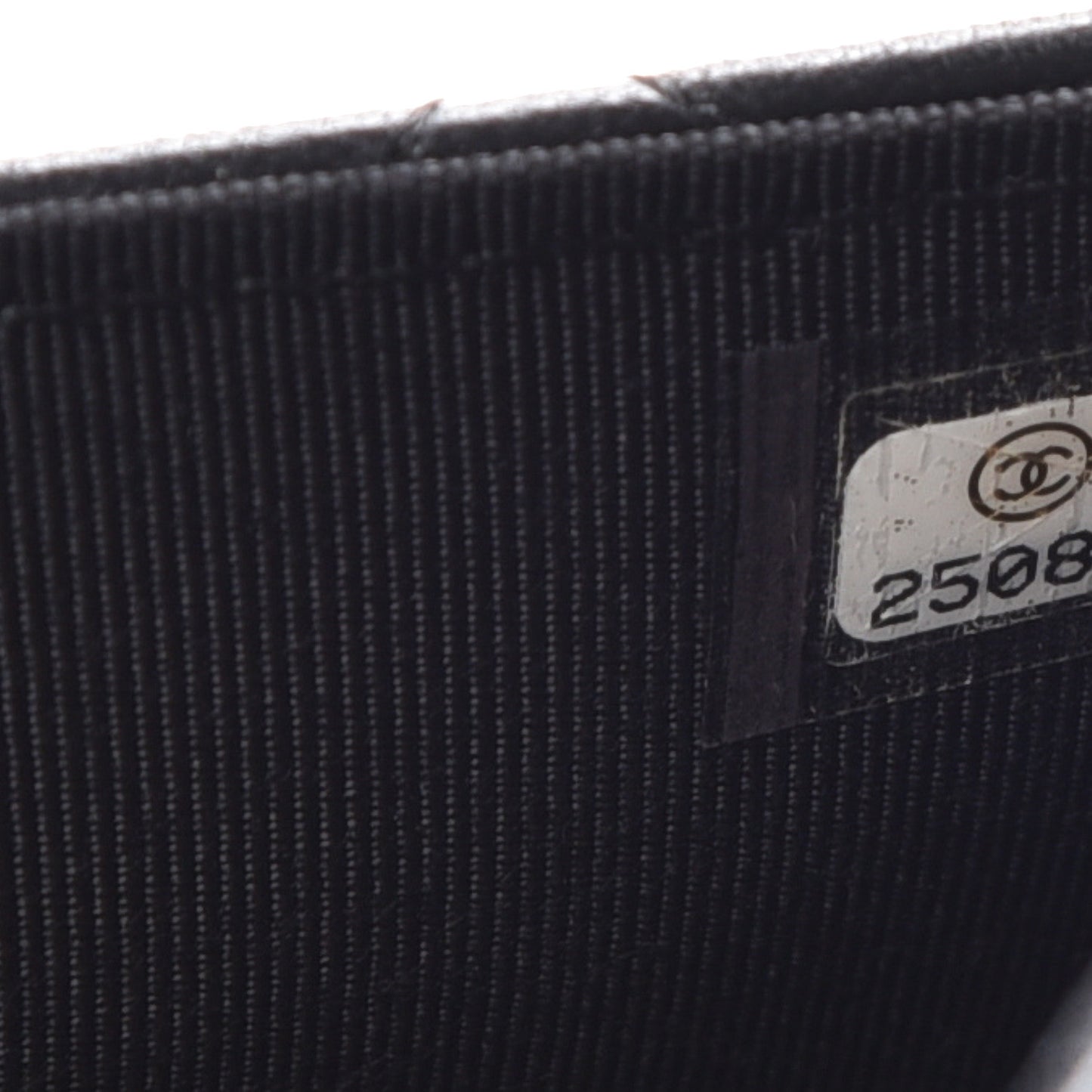 Lambskin Quilted Wallet On Chain WOC Black