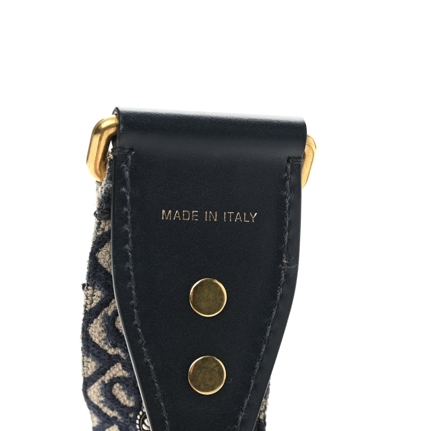 Oblique Studded Shoulder Strap Blue