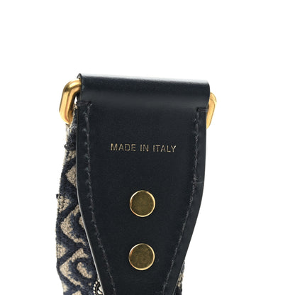 Christian Dior Oblique Studded Shoulder Strap Blue 5 of 5