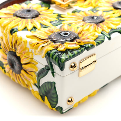 Dolce & Gabbana Plexiglass Snakeskin Girasoli Box Bag Bruciato Multicolor 8 of 9